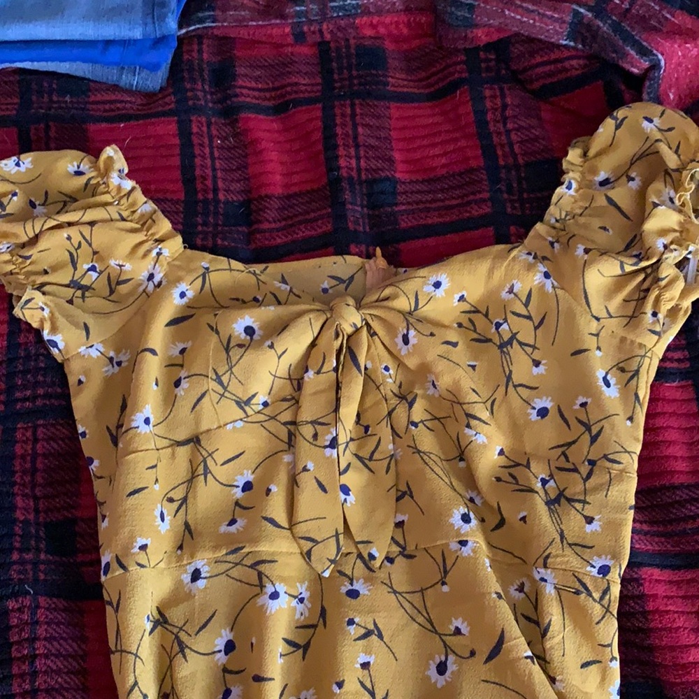 Cute yellow summer dress